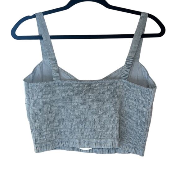 Lost + Wander Ladies Blue Lagoon Smocked Waist Crop Top, Size Large, NWT! - Picture 5 of 5